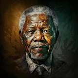 Portrait of Nelson Mandela