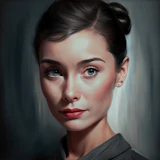 Portrait of Audrey Hepburn