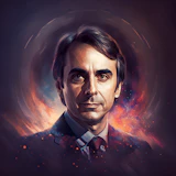 Portrait of Carl Sagan