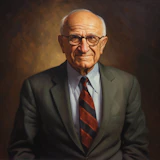 Portrait of Milton Friedman