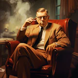 Portrait of Jean-Paul Sartre