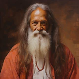 Portrait of Maharishi Mahesh Yogi