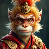 Portrait of Sun Wukong (Monkey King)