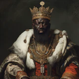 Portrait of Emperor Menelik II