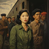 Portrait of Japanese American Internees