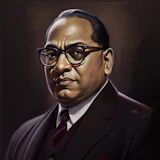Portrait of Dr Bhimaro Ambedkar
