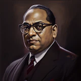 Portrait of Dr Bhimaro Ambedkar