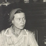 Portrait of Simone de Beauvoir