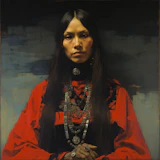 Portrait of Zitkala-Ša (Gertrude Simmons Bonnin)