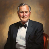 Portrait of George H. W. Bush