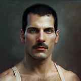 Portrait of Freddie Mercury