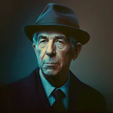 Portrait of Leonard Cohen