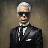 Portrait of Karl Lagerfeld