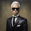 Portrait of Karl Lagerfeld